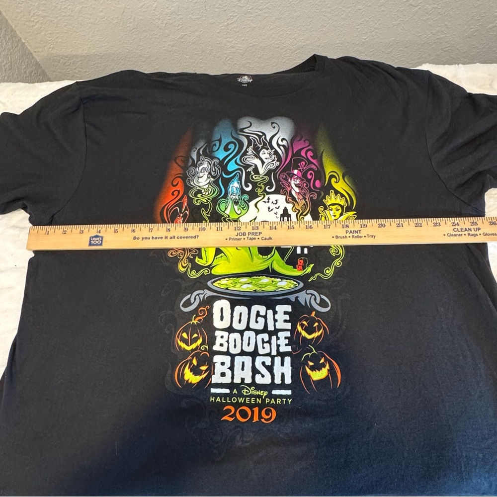Disney Black Oogie Boogie Bash Graphic Short Sleeve Tee with Multicolor Design - Picture 6 of 6